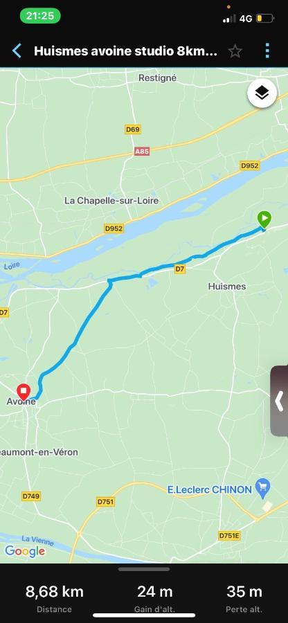 Studio Indre Climatise, La Halte De Cuze, Aux Abords De La Loire A Velo Huismes Exteriér fotografie